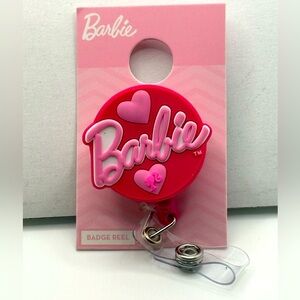 Barbie Pink Heart Badge Reel